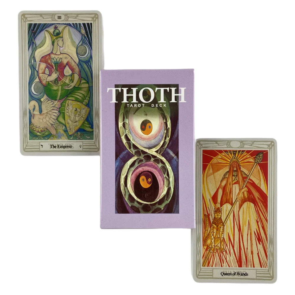 Thoth Tarot Cards a 78 Deck Oracle English Divination Edition Borad Playing Games