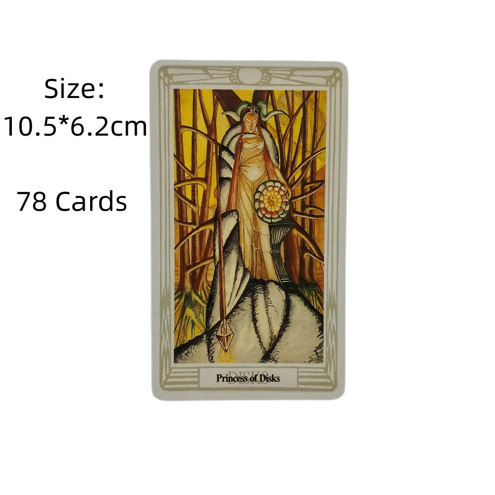 Thoth Tarot Cards a 78 Deck Oracle English Divination Edition Borad Playing Games