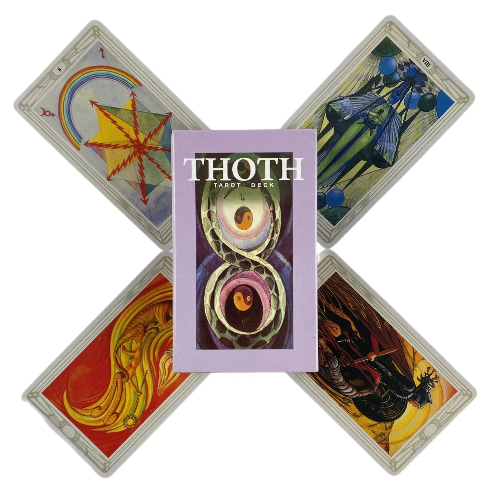 Thoth Tarot Cards a 78 Deck Oracle English Divination Edition Borad Playing Games