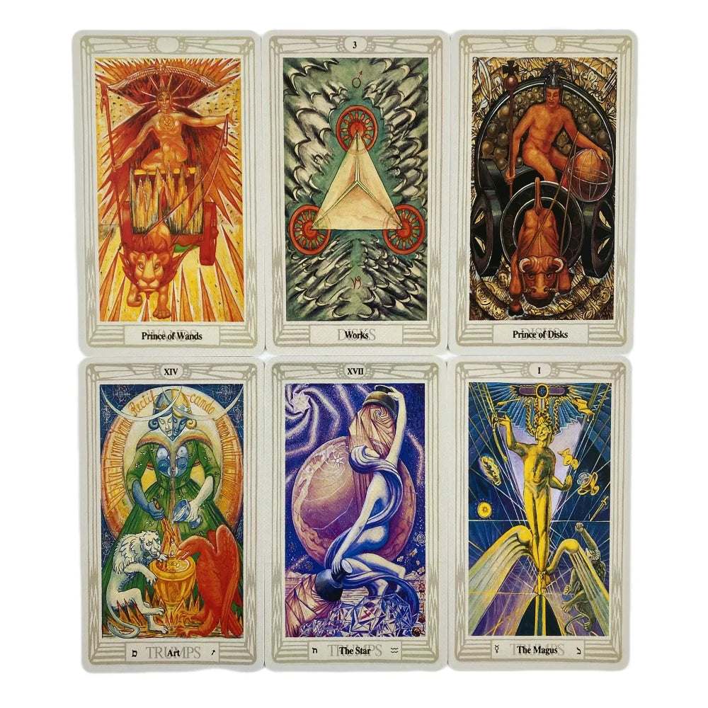 Thoth Tarot Cards a 78 Deck Oracle English Divination Edition Borad Playing Games