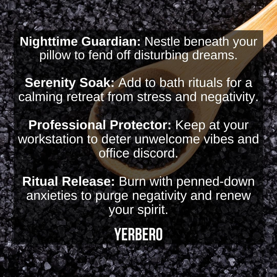 Black Salt for Protection 2Oz (56G) - Sal Negra - Essential Wiccan & Witchcraft Supplies for Rituals, Spells, and Purification - Premium Sal Negra for Brujeria, Spiritual Cleansing.