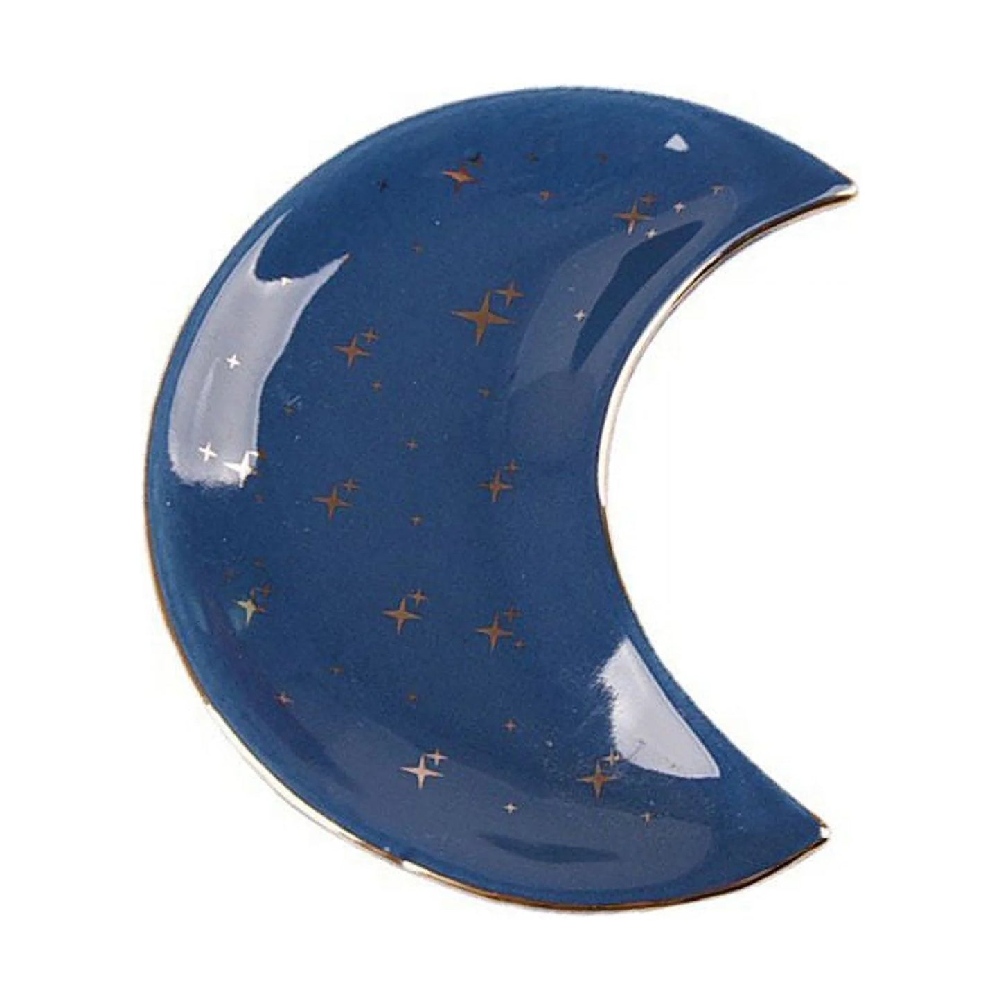 Moon Shape Jewelry Dish Organizer, Small Decorative Trinket Dish, Accent Tray for Vanity, Dessert Plate