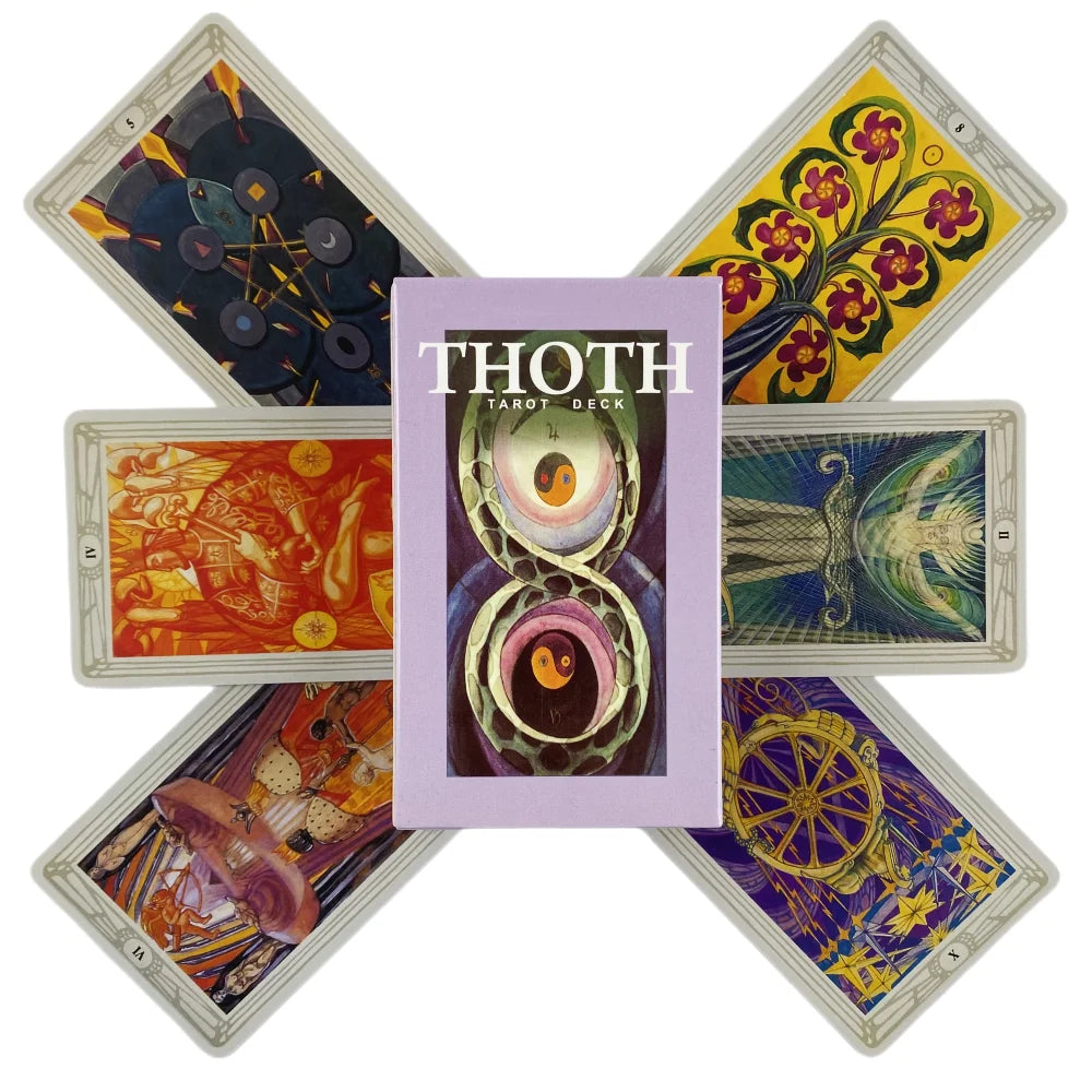 Thoth Tarot Cards a 78 Deck Oracle English Divination Edition Borad Playing Games
