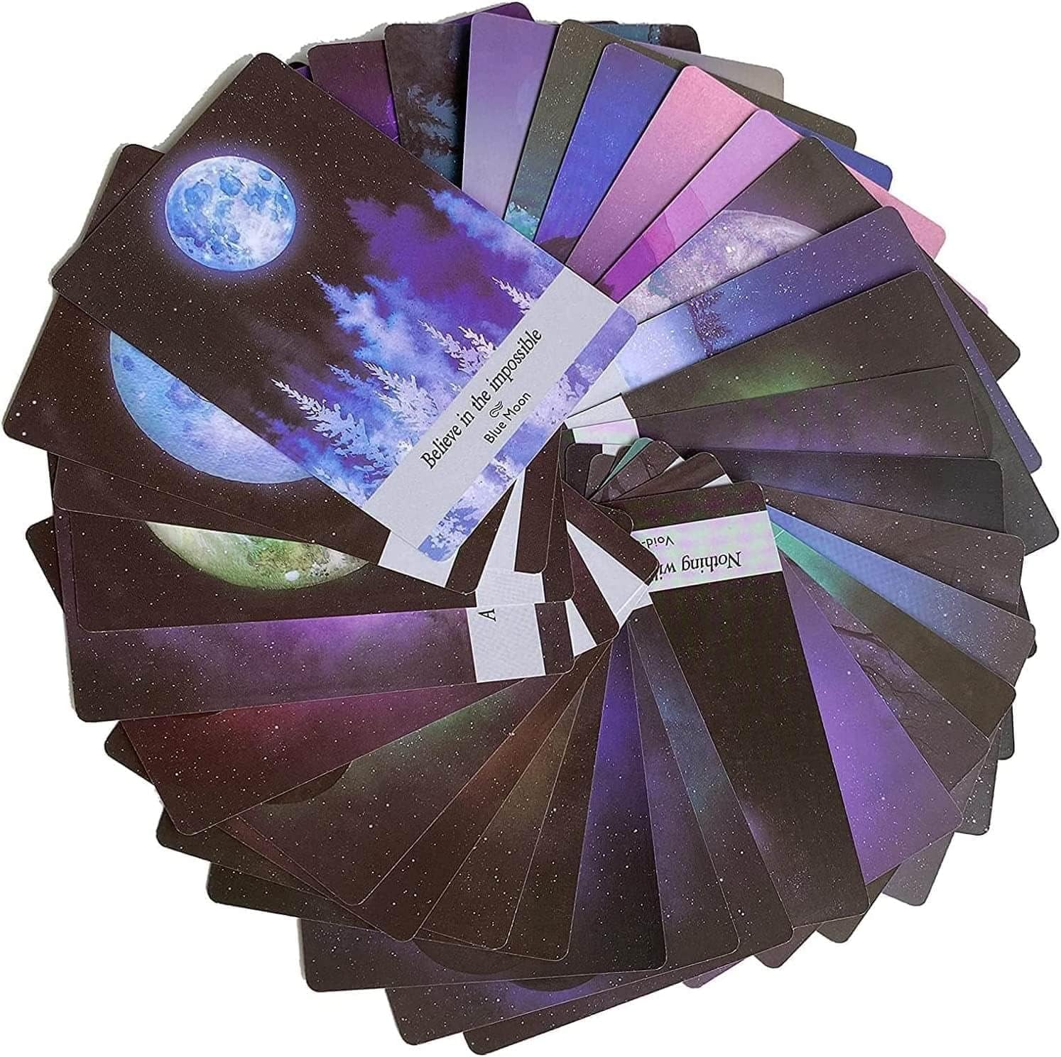 Moon Oracle Tarot Cards Deck, a 44-Card Deck, Fortune Telling Cards Decks,Fortune Telling Game for Beginners