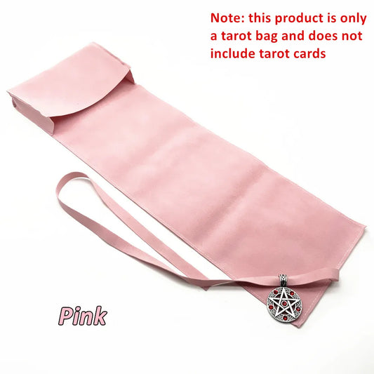 Tarot Pouch Cards Storage Bag Cloth Black Pink Blue Witch Divination Jewelry Astrology Dice Accessories Bag L754