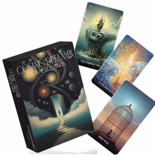 10.4X7.3Cm Cosmic Dreamer Oracle: a Mesmerizing 48-Card Deck That Invites You to Explore the Hidden Realms of the Psyche