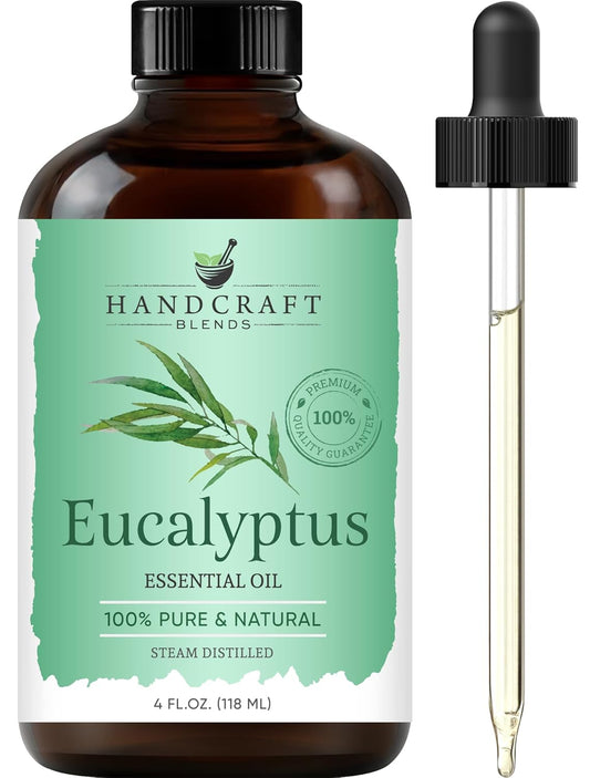 Eucalyptus Essential Oil - Huge 4 Fl Oz - 100% Pure and Natural - Premium Grade Essential Oil for Diffuser and Aromatherapy