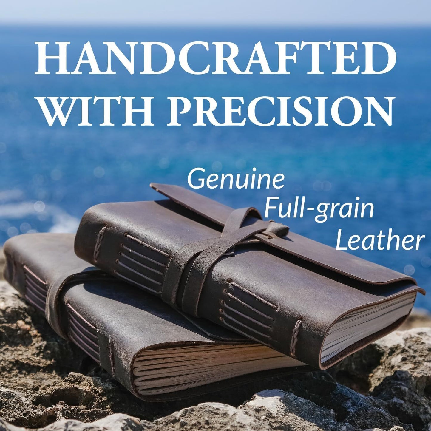 Leather Journal with Lined Pages - Leather Bound Writing Journal for Men & Wo...