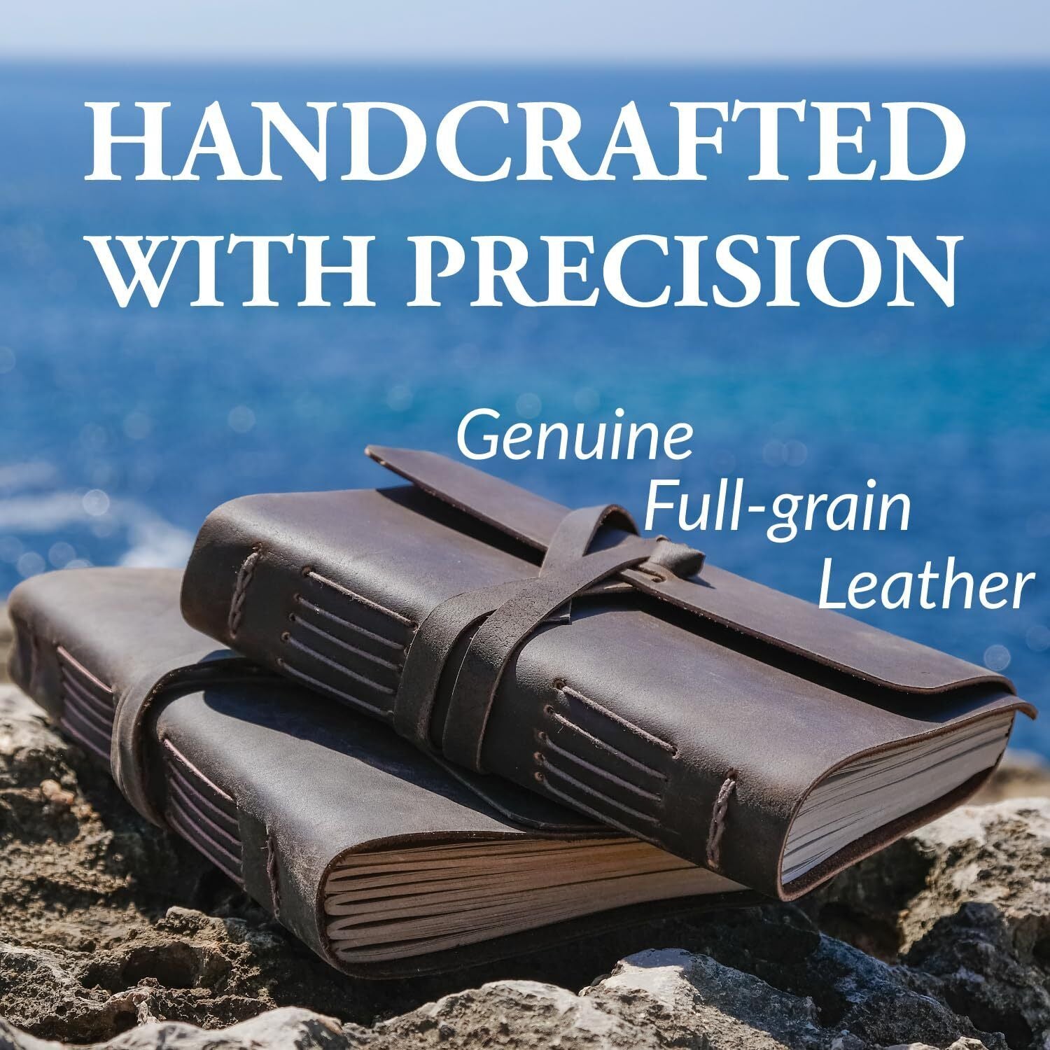 Leather Journal with Lined Pages - Leather Bound Writing Journal for Men & Wo...