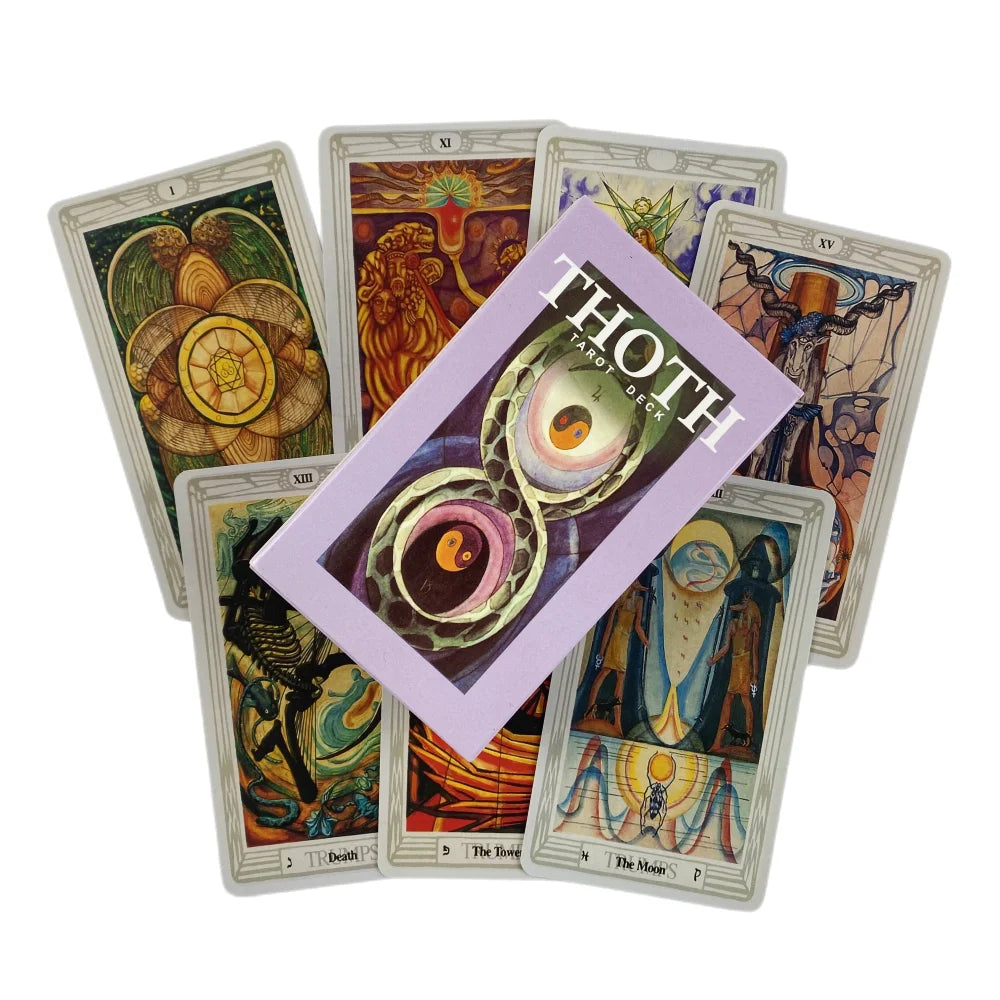 Thoth Tarot Cards a 78 Deck Oracle English Divination Edition Borad Playing Games