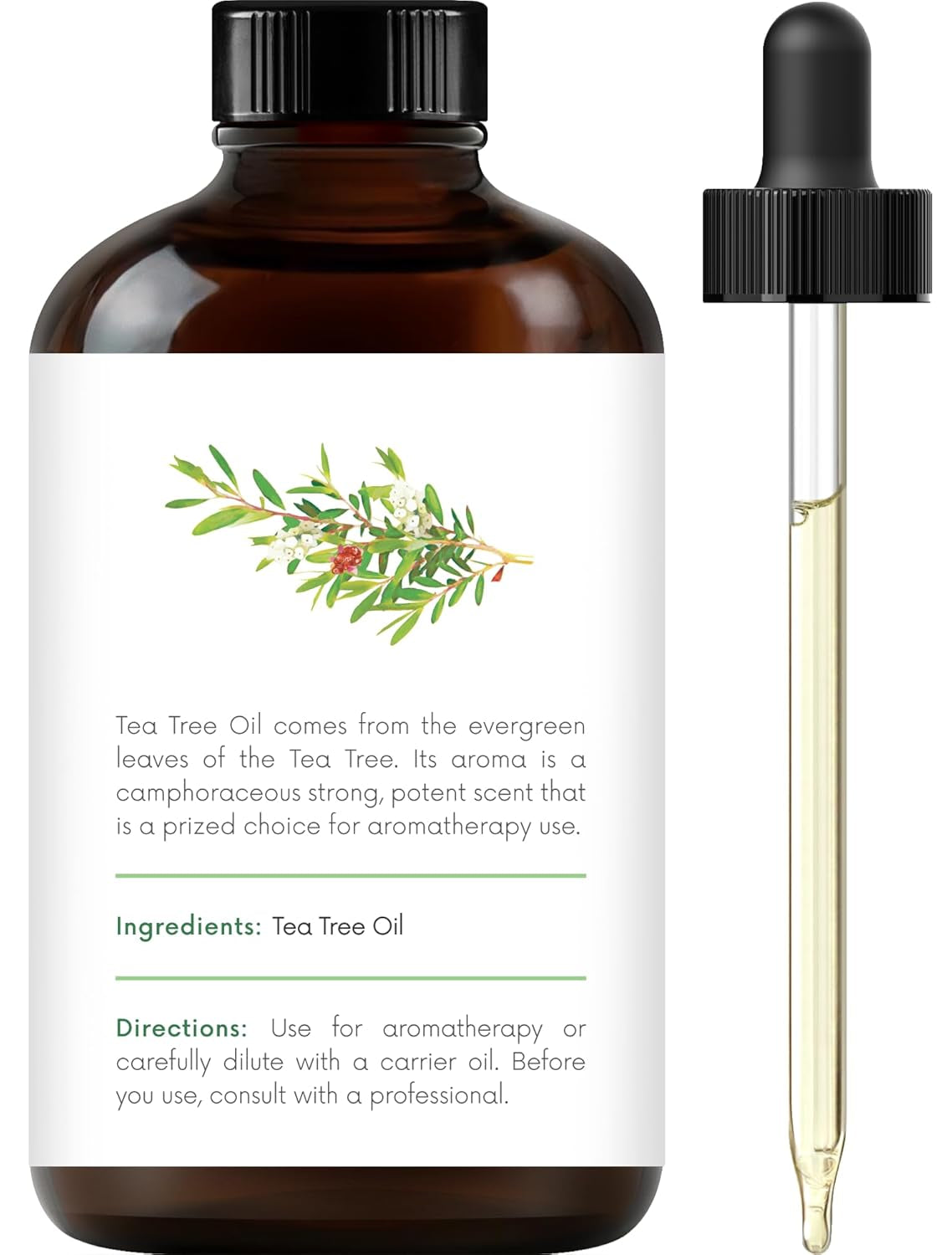 Tea Tree Essential Oil - Huge 4 Fl Oz - 100% Pure and Natural - Premium Grade Essential Oil for Diffuser and Aromatherapy