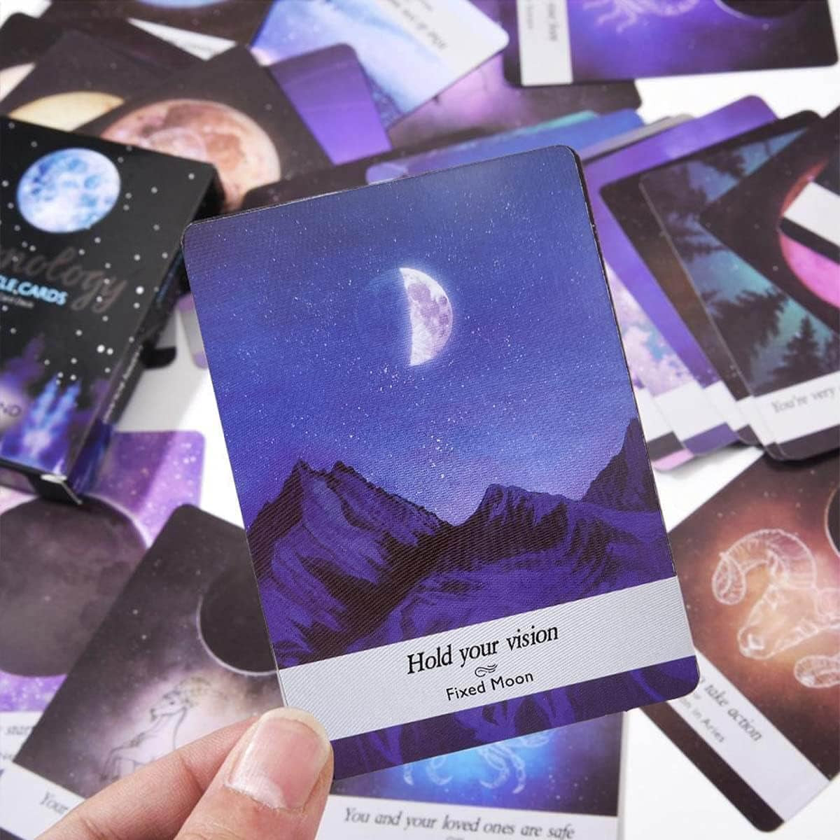 Moon Oracle Tarot Cards Deck, a 44-Card Deck, Fortune Telling Cards Decks,Fortune Telling Game for Beginners